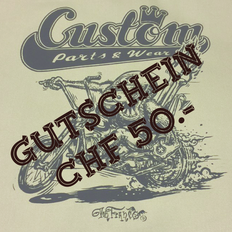 Custom Parts & Wear Gutschein CHF 50.00