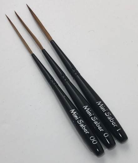 MACK-DAGO MINI SABER 3 BRUSH SET