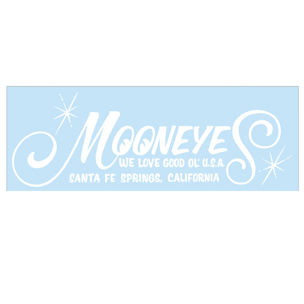DECAL MOONEYES CUT OUT WHITE