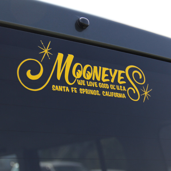 Mooneyes Script Die Cut Decal