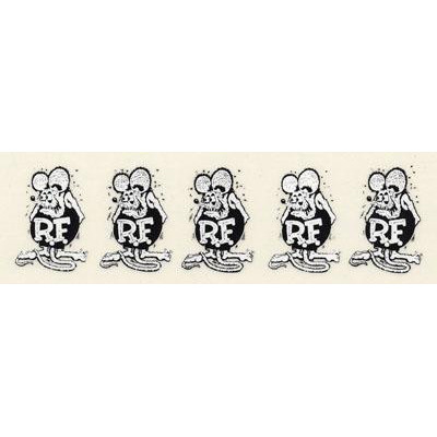 Rat Fink 5 B&amp;W Small Sticker Strip