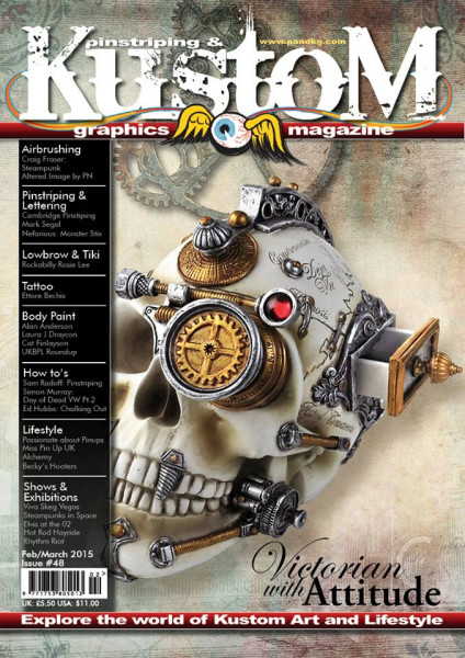 Pinstriping&amp;Kustom Graphics Magazine Issue 48