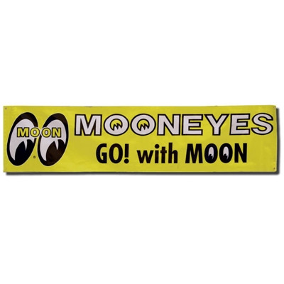 MOONEYES GO! WITH MOON Vinyl Banner
