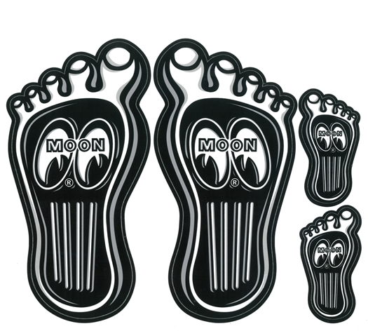 MOONEYES Barefoot Gas Pedal Decal