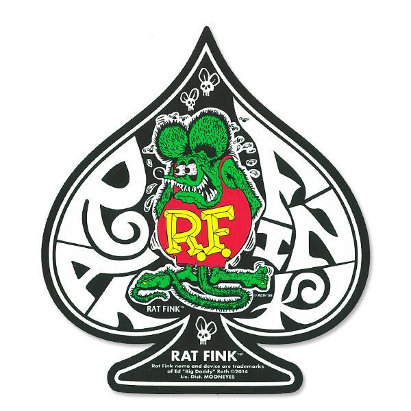 Rat Fink Spade Decal